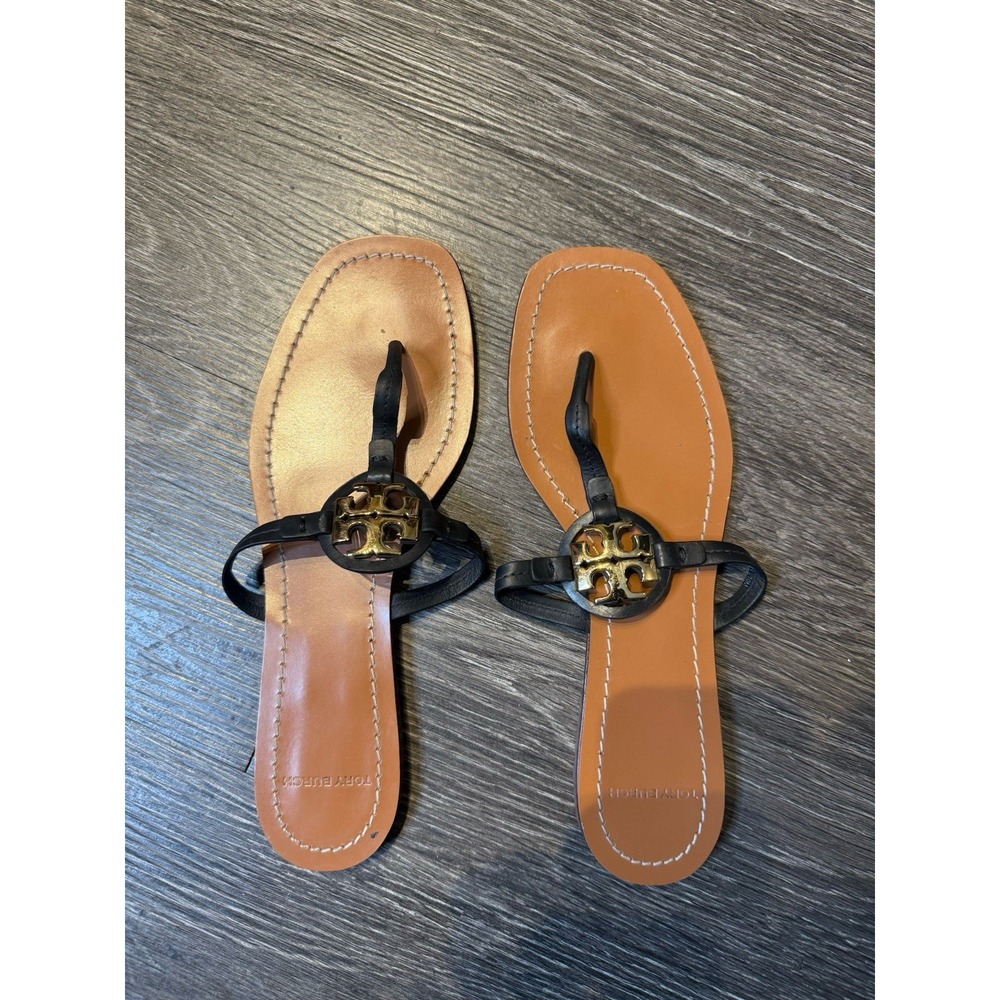Tory Burch Mini Miller Sandal In Black Size 10 Classic Resort  Vacay Mobwife